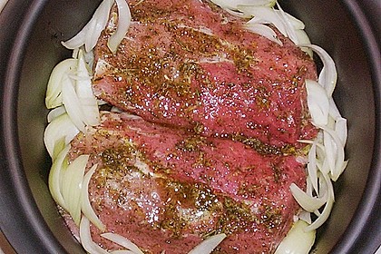Aromatischer Schweinebraten mit mediterranem Gem&uuml;se