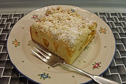 Marillen (Aprikosen) - Rahmkuchen mit feinen Streuseln 9