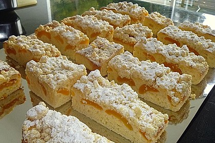 Marillen (Aprikosen) - Rahmkuchen mit feinen Streuseln 6