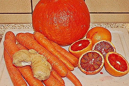 M&ouml;hren - K&uuml;rbis - Suppe 1