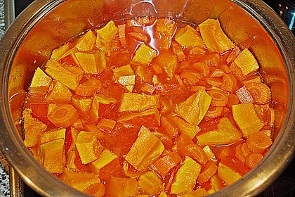 M&ouml;hren - K&uuml;rbis - Suppe 2