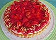 Erdbeerkuchen mit Puddingcreme