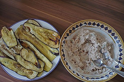 Auberginenroulade mit Ziegenk&auml;sef&uuml;llung 1