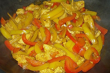 Asiatische Hähnchenpfanne süß - sauer 6