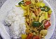 Asiatische H&auml;hnchenpfanne s&uuml;&szlig; - sauer