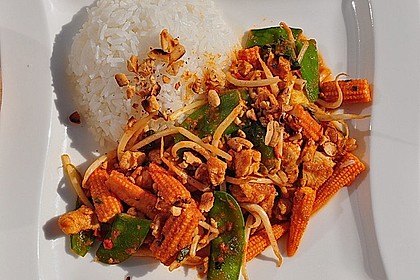 H&auml;hnchen - Erdnuss - Curry 1