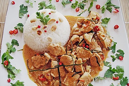 H&auml;hnchen - Erdnuss - Curry