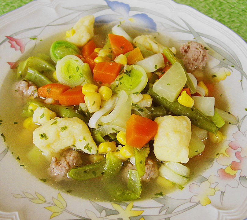 Bohnen - Gemüseeintopf mit Grießklößchen (Rezept mit Bild) | Chefkoch.de