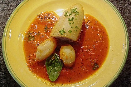 Schmorgurke in Gem&uuml;seso&szlig;e 1
