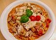 Gnocchi - Pfanne mit Gem&uuml;se in Tomatensahnesauce