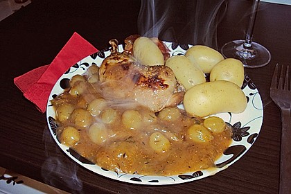 Huhn mit Trauben 1