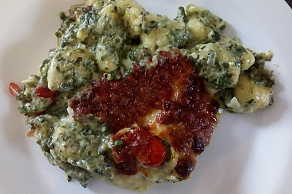Gnocchiauflauf mit Spinat und Cherrytomaten 15