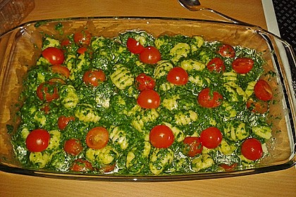 Gnocchiauflauf mit Spinat und Cherrytomaten 2