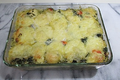 Gnocchiauflauf mit Spinat und Cherrytomaten 4