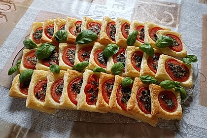 Blätterteig - Tomaten - Quadrate 28