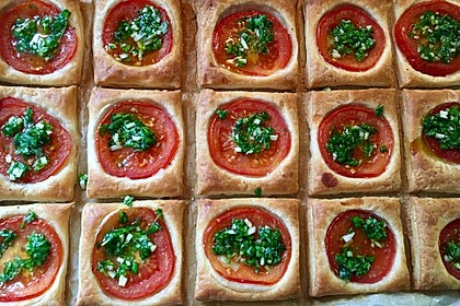 Blätterteig - Tomaten - Quadrate 96