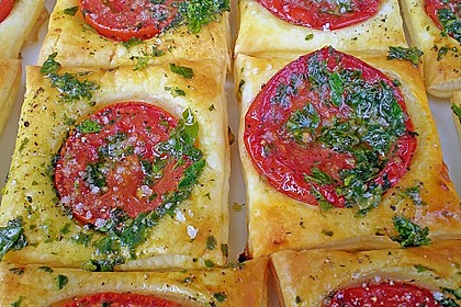 Blätterteig - Tomaten - Quadrate 34