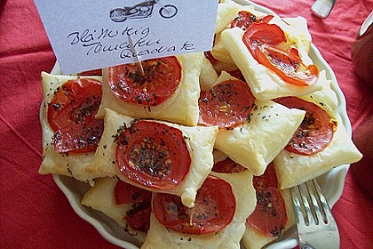 Blätterteig - Tomaten - Quadrate 134