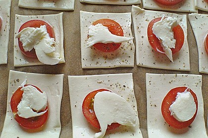 Blätterteig - Tomaten - Quadrate 189