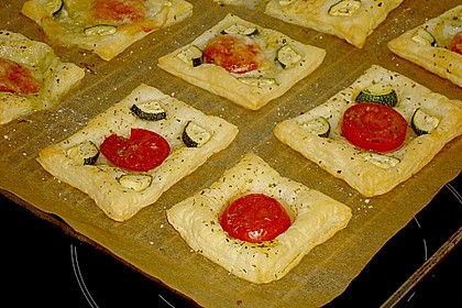 Blätterteig - Tomaten - Quadrate 165