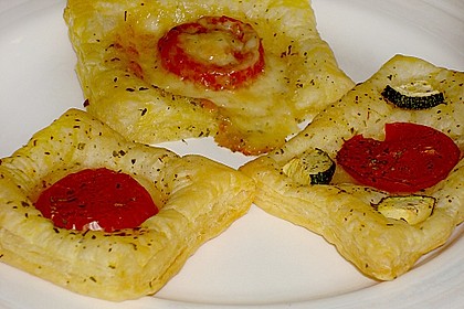 Blätterteig - Tomaten - Quadrate 109