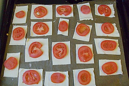 Blätterteig - Tomaten - Quadrate 216