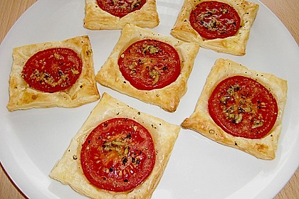Blätterteig - Tomaten - Quadrate 56