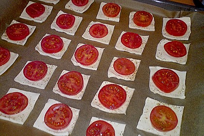 Blätterteig - Tomaten - Quadrate 135