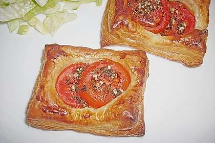 Blätterteig - Tomaten - Quadrate 98