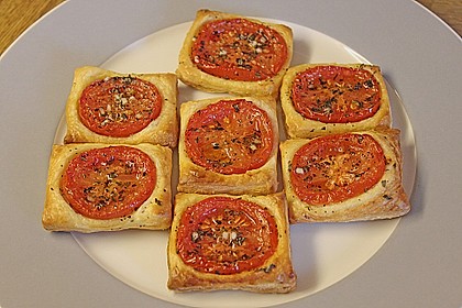 Blätterteig - Tomaten - Quadrate 52