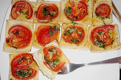 Blätterteig - Tomaten - Quadrate 124