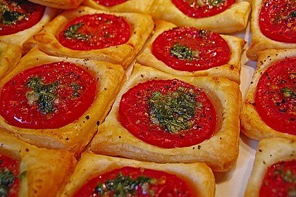 Blätterteig - Tomaten - Quadrate 26