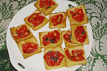 Blätterteig - Tomaten - Quadrate 208