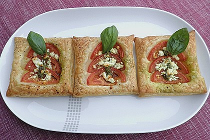 Blätterteig - Tomaten - Quadrate 16