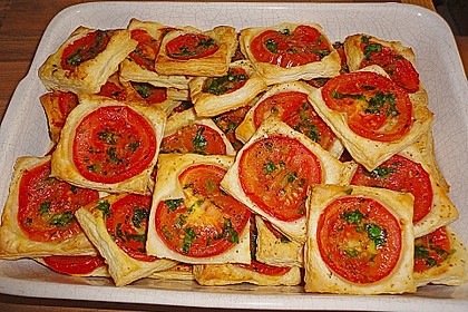 Blätterteig - Tomaten - Quadrate 32