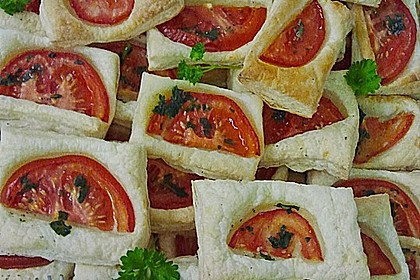 Blätterteig - Tomaten - Quadrate 138