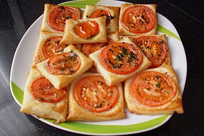 Blätterteig - Tomaten - Quadrate 223
