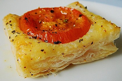 Blätterteig - Tomaten - Quadrate 25