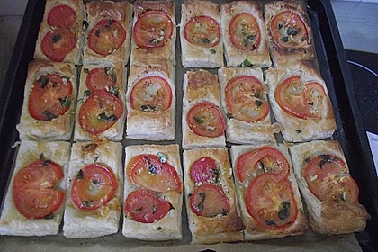 Blätterteig - Tomaten - Quadrate 226