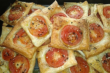 Blätterteig - Tomaten - Quadrate 107