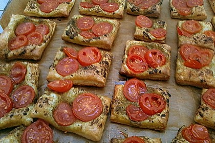 Blätterteig - Tomaten - Quadrate 211