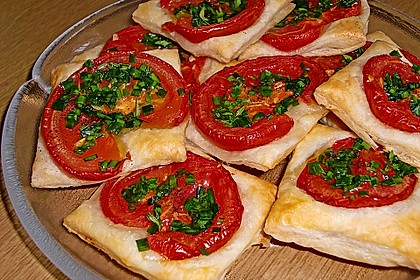 Blätterteig - Tomaten - Quadrate 21