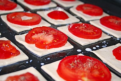Blätterteig - Tomaten - Quadrate 130