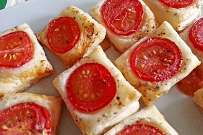 Blätterteig - Tomaten - Quadrate 225