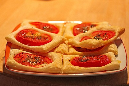 Blätterteig - Tomaten - Quadrate 106