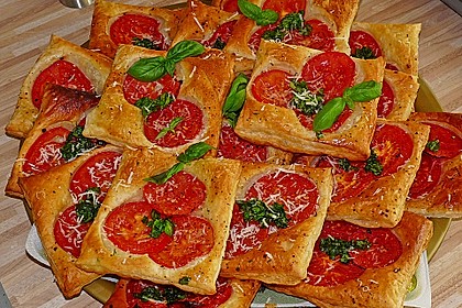 Blätterteig - Tomaten - Quadrate 11