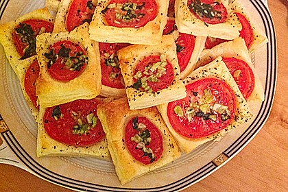 Blätterteig - Tomaten - Quadrate 125