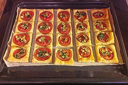 Blätterteig - Tomaten - Quadrate 108