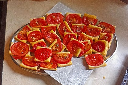 Blätterteig - Tomaten - Quadrate 110