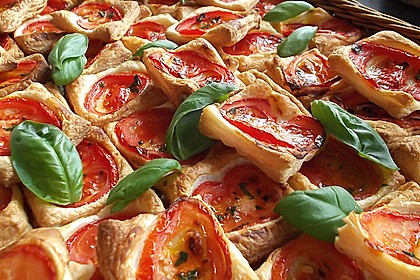 Blätterteig - Tomaten - Quadrate 2